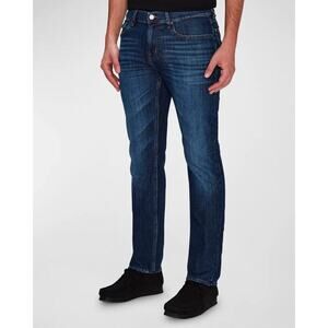 7 For All Mankind Slimmy Jeans Mens 36x34 Blue Dark Wash Denim Stretch Pants